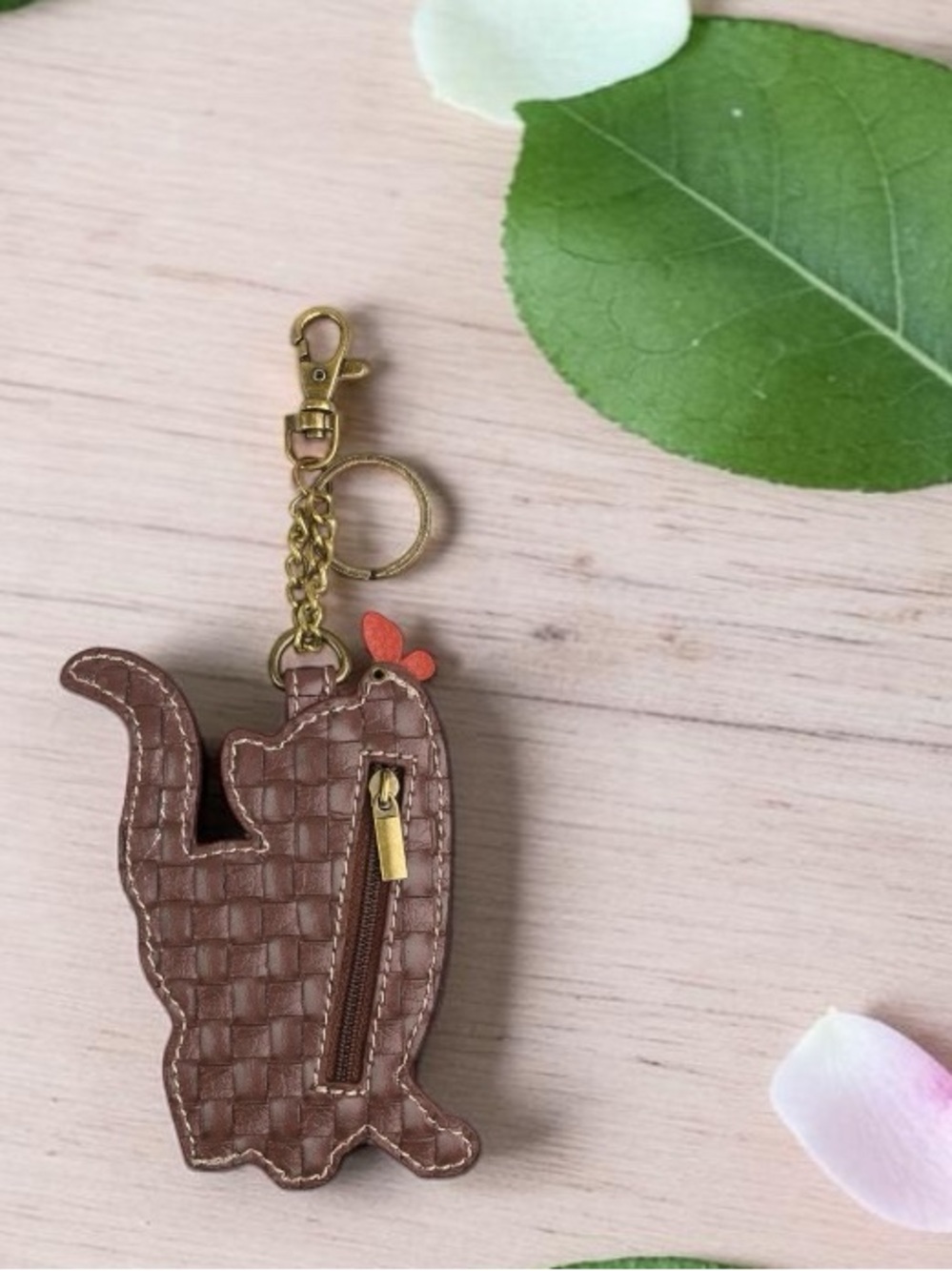 CHALA slim cat coin pouch, keychain key fob bag, charm aristocrats NWT - Picture 11 of 12